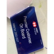 On Board Premier Customer HSBC Parking Car Sticker Cermin