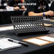 BIGBIEAGOP2B Trading Card Display Riser, Black Acrylic Trading Card Risers, Portable Hollow Sports C
