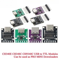 1-5pcs CH340E CH340C CH340N CH9340C USB 2.0 To TTL Module Pro Mini CP2104 CP2102 PL-2303HX HT42B534 