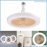 WU Led Ceiling Fans with Lights Modern Bedroom Fan Ceiling Light Quiet Dimmable
