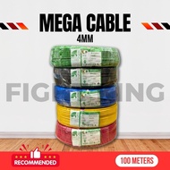 🔥FIGHT KING🔥4MM Mega Kabel Mega Cable PCC Insulated Cable (100m) Yellow , Blue , Red , Black Green