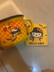 Hello kitty 陶瓷杯墊+陶瓷碗組（全新❗️）