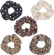 BEGOOD 5Pcs Pearl Scrunchies for Women's Hair Scrunchies Hair Scrunchy Elastic Hair Ties Hair Scrunc