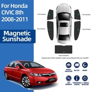 Car curtain Sunshade For Honda Civic Sedan MK8 FA FD 2005-2011 Magnetic Car Sunshade Shield Front Wi