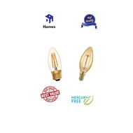 LED Candle Bulb 4w LED Filament Bulb E14 E27 Smoke Glass