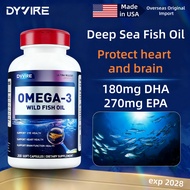 DYVIRE fish oil 1500mg 200 capsules adult supplement omega-3 DHA+EPA heart & brain nutrition exp2028