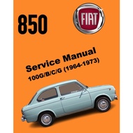 FIAT 850 100 B/C/G (1964-1973) SERVICE WORKSHOP MANUAL + OWNER'S MANUAL