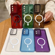 OPPO A3 Pro 5G CPH2665 Case Colorful Magnetic Wireless Charging Camera Lens Protection Casing