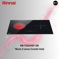 Rinnai RB-7152HEF-ZB Combi Hob (1 Induction Zone, 1 Ceramic Zone)