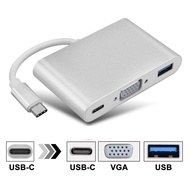 Cáp Chuyển Đổi Từ USB-C Sang USB 3.0/VGA-Type C - Cáp chuyển tín hiệu Type C sang cổng VGA + Usb 3.0