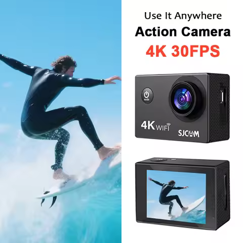 SJCAM SJ4000 AIR Action Camera 4K 30PFS 1080P 4x Zoom WIFI Motorcycle Bicycle Helmet Waterproof Spor