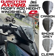 WINDSHIELD QJMOTOR AX200S AX 200S AX 200 S INCREASE HEIGHT MODIFIED WINDSHIELD MODIFIED MODIFY ACCES