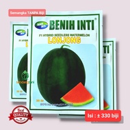 Semangka Tanpa Biji LONJONG F1 Benih Bibit Semangka Merah Lonjong Seedless Non Biji Benih Inti