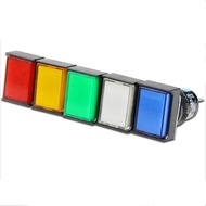 16mm Square Indicator Light Button Switch AL6H-P Instantaneous AL6H-M Alternate AL6H-A Hequan Genuin