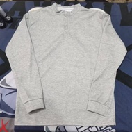2026 Long Sleeve T-Shirt Henry Shirt Men British Style 3 Buttons Henry Collar Solid Color Casual Bot
