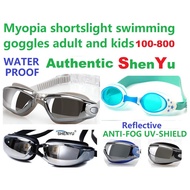 Authentic  shenyu Myopia 100-800 Prescription Underwater Degree Len Glasses swimming goggles Googles