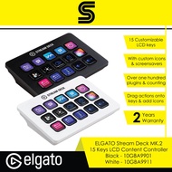 ELGATO Stream Deck MK.2 15 Keys LCD Content Controller - Black - 10GBA9901/White - 10GBA9911