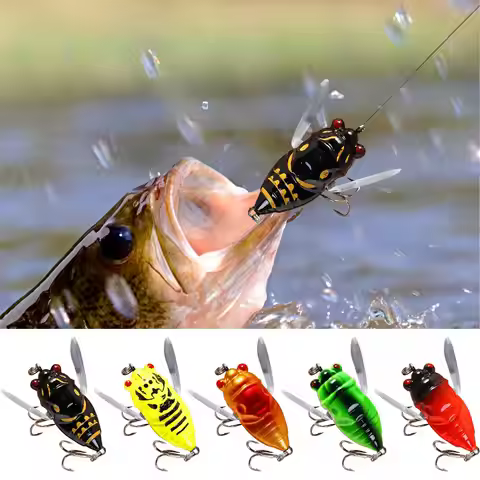 Fishing Cicada Bait Fly Fishing Lures Realistic Cicada Hard Fish Lure Sturdy Fishing Bait Lures Fish