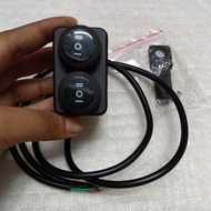 DOUBLE MINI DRIVING LIGHT SWITCH 3 WAY UNIVERSAL DOMINO