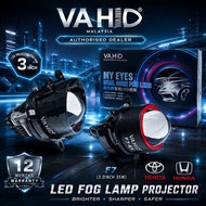 VAHID F7 3 Inch LED Fog Lamp Projector 6000K White Super Bright Universal Foglight Lens Upgrade