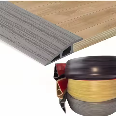 1pc 1m/2m 7cmX2cm Pvc Floor Transition Strip Waterproof Floor Transition Strip Non-slip Pvc Threshol