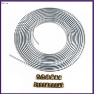 【BET】25 ft 3/16 Brake Line Kit  Tube Roll Silver Flexible with 16*Fittings[my]