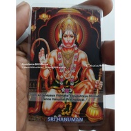 Hanuman wallet size god photos -small size photo size 8cmx5cms size - laminated photo for use in han