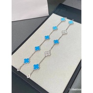 Van Cleef  Van Cleef & Arpels [VC@Five-flowered turquoise/Turquoise and diamond bracelet]--VC