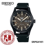 Seiko 5 Sport Superman SRPG41K1 Automatic Men's Leather Strap Watch