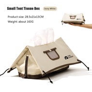 MOBI GARDEN Tissue Box Exquisite Camping Supplies Tent Shape Cotton Household Tea Table Tissue Box P