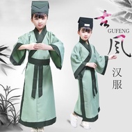 Children Children Hanfu Boys Elementary School Students Chinese Style Ancient Costume Female Books C