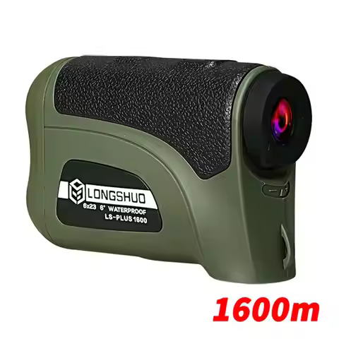 Longshuo Golf Rangefinder Laser Telescope for Hunting Digital Distance Meter with Slope Adjusted Fla