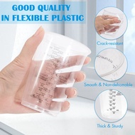 (SJAV) 200PCS 8oz Disposable Measuring Cups Plastic Epoxy Resin Mixing Cups for Baking, Mixing Paint