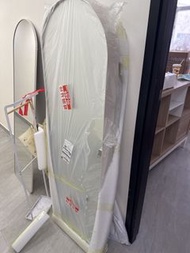 拱門全身鏡連儲物架 落地鏡 帶輪