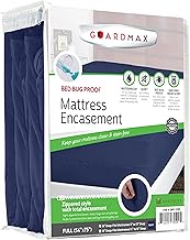 Guardmax Jersey Knitted Full Zippered Mattress Encasement - Waterproof & Bed Bug Proof Mattress Prot
