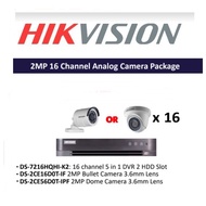 HIKVISION 2MP 16CHANNEL Analog Camera Package