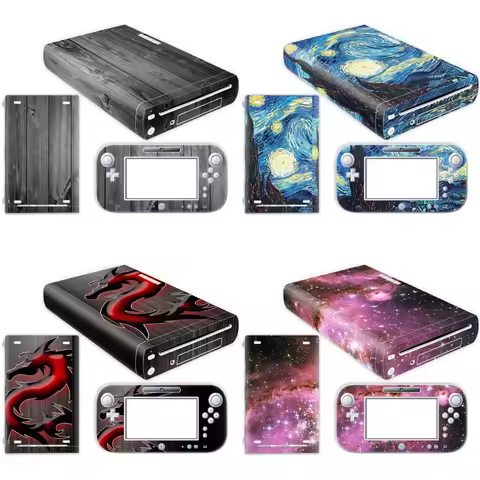 for wii u Factory Price full body games decal skin for wii u console game skin