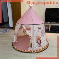 [Sharprepublic] Play Tent for Kids Toy, Foldable Teepee Play House Child Castle Play Tent for Parks Barbecues Kids Picnics,
