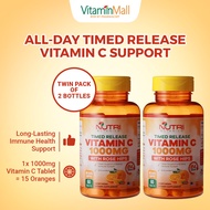 [TWIN PACK 2 x 60 ] Nutri Botanics Time Release Vitamin C 1000mg Vitamin C Supplement Immune Health
