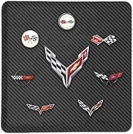 C8 Corvette 4"x4" C1-C8 Generation Flags Stone Tile Coaster (Individual) - Drink Pad for Coffee Tabl