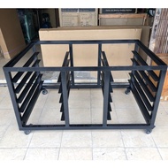 OVEN STAND 1 Deck 2 Tray 10 Slot Custom-Made Electric Gas [Prefixed] Trolley 4 Wheels Solid Sturdy B