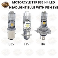 T19/B35/H4 SUPER BRIGHT COOL WHITE MOTORCYCLE HEADLIGHT LED BULB 12 LED