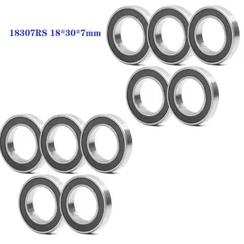 10 Pcs 18307RS Bearing MR18307 18307 18*30*7 mm Bicycle Axle 18307-LBLU Drum Ball Bearings 18307 MR1