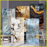 60x30cm Imitation Marble Tiles Sticker Foam PVC Self-adhesive Waterproof Backsplash Wall Panels