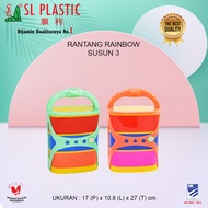 Rainbow 3-Stack SL PLASTIC Lunch Box