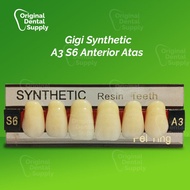 Dental gigi palsu atas depan synthetic sintetik A3 YP dental