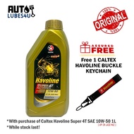 Caltex Havoline Super 4T 10W50 Fully Syn 1L (FOC Keychain) - Caltex Motorcycle Oil