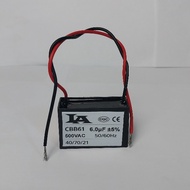 CBB61 LA 6.0UF 500VAC CAPACITOR 50/ 60Hz 2 CABLES