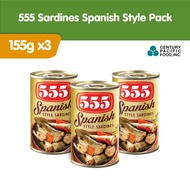 555 Sardines Spanish Style 155g Pack of 3