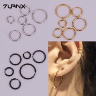 1 Piece Simple Style Stainless Steel Earring Lobe Rook Helix Daith Piercing 18Gauge